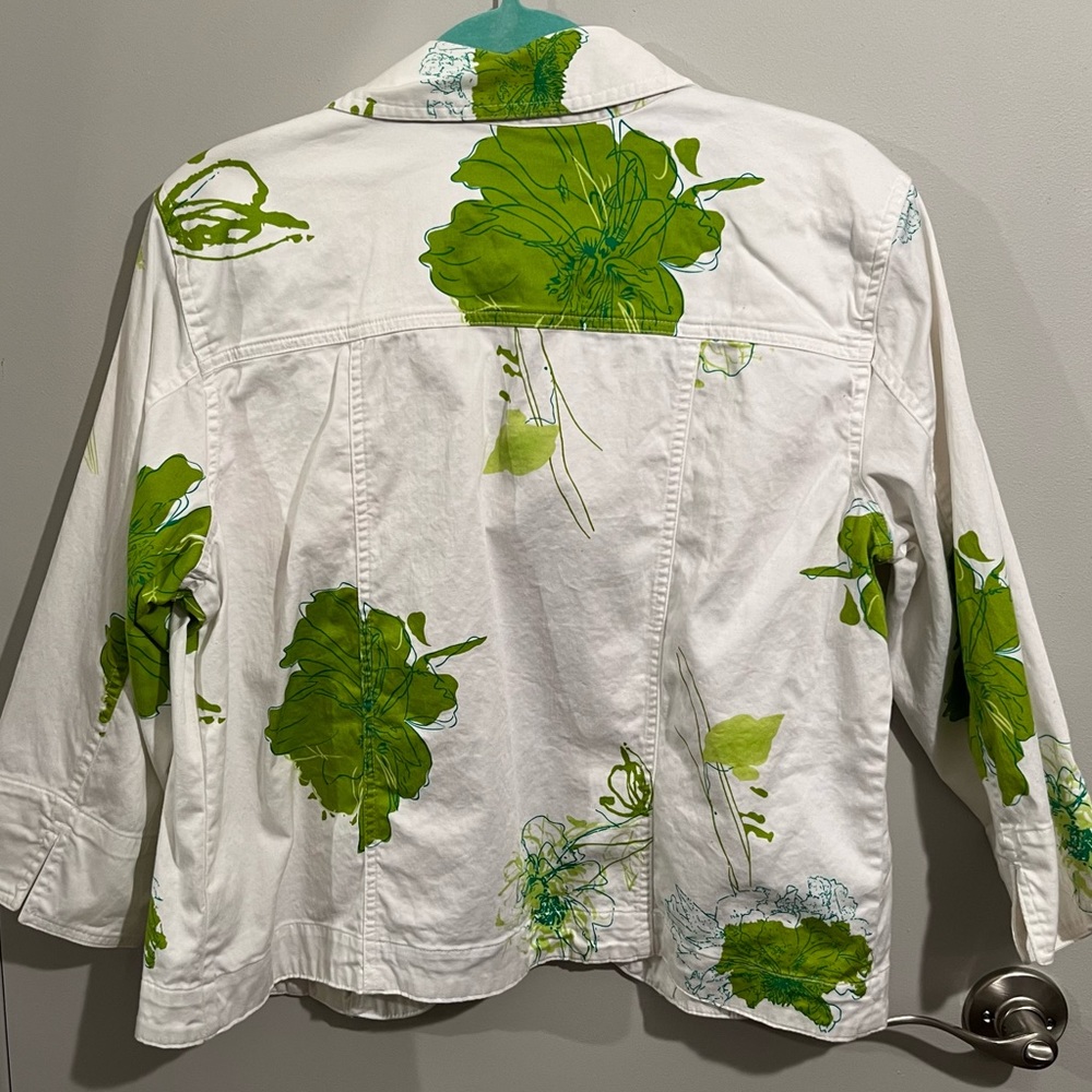 💙Floral Print Jacket - Picture 2 of 6
